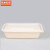 京洲实邦 一次性环保餐盒玉米淀粉可降解分格饭盒带盖汤碗商用外卖打包盒A 方形餐盒850ML（50套）