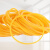 冰禹 BYyq-119 橡皮筋 高弹力条牛皮筋黄色皮筋绑菜捆钱橡胶圈乳胶圈 直径2.8cm 一斤