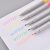 日本TANOSEE 双头荧光笔 学生办公手账笔标记划重点水性记号笔黄粉蓝3支套装 TS-LMW-3P