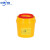 锐器盒废物利器盒一次性圆形方形 黄色针头小型垃圾桶 80个圆形6.5L利器盒