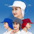 透气防尘工作帽帽子棉厨房网包头发网兜帽车间厨师帽男女通用 灰色帽顶全布