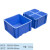 EU周转箱长方形底盘蓝色加厚车载储存物流箱零件收纳配件盒 TP-332箱-335*335*195mm蓝色
