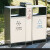 适用于户外不锈钢垃圾桶公园景区果皮箱小区二分类环卫室外垃圾箱 不锈钢 MX-18209
