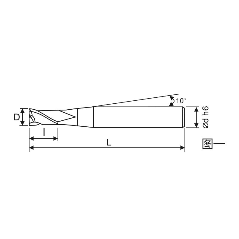 刃天行立铣刀TGM2120-075S12 通用加工2刃 平底铣刀 台湾生产  订制品