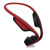 YNGFN 轻奢无线蓝牙运动耳机头戴式骨传导防水长续航耳机适用苹果安卓 红色 标配