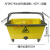 桶长方形清洁桶排拖桶尘推桶地拖桶排水口带轮子 08402黄色24升中号