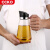 德国ccko玻璃油壶防漏装油瓶不锈钢油罐厨房用品家用酱油香油醋壶 550ml高硼硅玻璃油壶（白色WH）