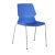办公椅批发塑料培训椅可叠加学生培训椅实心钢筋椅子批发 红色款