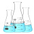 纳仕德 SY4062 玻璃锥形瓶 带刻度化学实验室敞口烧杯 高硼硅三角烧瓶 直口（300ML） 