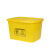 庄太太  医疗废物周转箱 医疗垃圾转运箱 黄色加厚垃圾桶【20L】