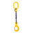品尔优（PPU）	单腿链条成套索具(羊角安全钩) 吊具 吊索具 可定制	UCR1-16	载荷7.8t  UCR1-16-7.8t-5m 