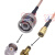 RF射频连接线BNC公头转SMB-K母头电缆同轴线天线延长线Q9转接线 0.3m