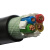 起帆电线电缆 YJV3*50+1*25平方国标电力电缆 绝缘护套硬电缆硬线 黑色1米  【50米起售】
