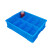 塑料分格箱周转配件分隔大盒子分类多格螺丝加厚盒零件工具收纳盒B 20长格蓝色