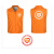 曼睩橙色志愿者马甲义工志愿者背心户外团建文化衫可定制ML002