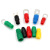 冷压裸端头绝缘软套管接线端子护套 红黄蓝绿黑电缆电线色套 V50-60平方(200只)红色