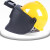 希万辉 高空配安全帽头戴自动变光电焊帽A 变光款高空面罩+安全帽黄色国标