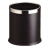 南 GPX-43 南方圆形单层垃圾桶 镜钢圈 黑色皮 商用客房无盖垃圾桶带活动钢圈 房间桶 果皮桶