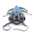 VIAN防尘毒面罩面具 6502防毒半面罩(不含配件) 硅胶防毒面罩 汽车喷漆 化工消毒作业