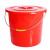 文之武 清洁提水桶 物业收纳洗车桶加厚塑料桶 25L(有盖)5个装