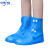 套防滑硅胶下雨天雨鞋套男女加厚高筒防雨靴套雪批发  B  S34-35 007蓝色