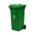 巨成云 大垃圾桶大号户外环卫加厚物业小区室外环保分类塑料带盖翻盖 大号商用绿色100L