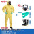 杜邦（DUPONT）Tychem2000黄色C级化学防护服 2XL码+思创综合防尘毒全面罩套装+37-873手套+防护靴