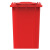 科力邦（Kelibang) 户外垃圾桶 大号加厚50L新国标分类垃圾桶带盖物业商用环卫垃圾桶 红色 KB5101 有害垃圾