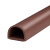屹选工品 气动元件 门缝密封条 单位：个 硅胶中D型9X8mm棕色[6米装] 