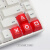 方向键上下左右ABS机械键盘个性透光键帽 r1高度 psp键帽 红黑PS4 红色psp4颗 方向键