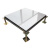 陶瓷面全钢地板瓷砖架空地板机房活动地板象牙白600 象牙白（每平方）普通配件