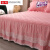 金号（KING SHORE）四件套粉色 冬季床上全棉四件套床裙款夹棉加厚粉色公主风床罩裙 粉色 夹棉床裙款 1.2X2.0米床三件套(被套1.6X2.1)