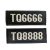 坚弓2011式保安胸牌胸号新款保安魔术粘贴式布胸号 保安号码牌 TQ6666