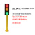太阳能红绿灯可升降交通信号灯 驾校学校十字路口临时移动红绿灯 200-3固定款（内置控制器）接电款