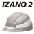 IZANO安全帽施工地便携伸缩可折叠出差头盔 全新2代--灰色+白色条