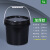 批发化工桶塑料桶包装桶黑色避光桶pp桶试剂瓶方桶避光塑料罐 2L黑色方桶