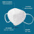 京斯坦 KN95防尘口罩 一次性防粉尘颗粒防雾霾飞沫透气独立包装防护口罩  KN95白色非独立包装100只 