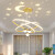 客厅吊灯现代简约大气主灯2023年中山灯具餐厅卧室灯 双面发光双层80+60cm-三色变光