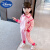 迪士尼（Disney）女童秋装外套婴儿小童网红超萌洋气女宝宝春秋季卫衣开衫两件套装 【快乐熊】两件套 110cm