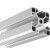 工孚 铝合金型材 工业铝型材厚壁铝管 4040-2.0 单位：米