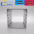 正方形铝合金外壳铝型材盒子铝盒长方形壳体氧化开孔丝印打标打样 56*56*长100白色