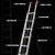 奥鹏 铝合金单面伸缩梯 收缩升降直梯户外便携工程梯阁楼梯子 铝合金单面伸缩梯5米 4.0厚度