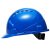 埠帝安全帽工地施工建筑工程领导加厚印字ABS劳保夏季透气安全帽国标 V型国标经济蓝色（改性树脂材质）