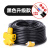 牛筋电线防水电缆线2芯户外防冻电源软线2.5平方插头带线 黑色2芯1.5平方10米