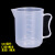 000000ml量杯量桶级塑料透明带刻度厨房烘焙奶茶加厚 2000毫升白盖