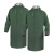 代尔塔/DELTAPLUS 407005 双面PVC涂层涤纶风衣版连体雨衣 绿色 XL 1件 企业专享