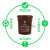 适用上海垃圾分类垃圾桶大号干垃圾湿垃圾户外圆形咖啡色棕色厨房物业 银灰色100升有盖