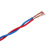 特变电工（TBEA）电线 ZC-RVS2*4平方阻燃消防线 双绞软线 花线 电源灯头线 100米 红蓝色