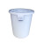 加厚圆桶塑料白桶大号级储水桶塑胶垃圾桶带盖圆桶大水桶 300L桶无盖白色
