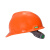 梅思安V-GardABS标准型一指键帽衬V型无孔安全帽施工建筑工地劳保防撞头盔橙色1顶